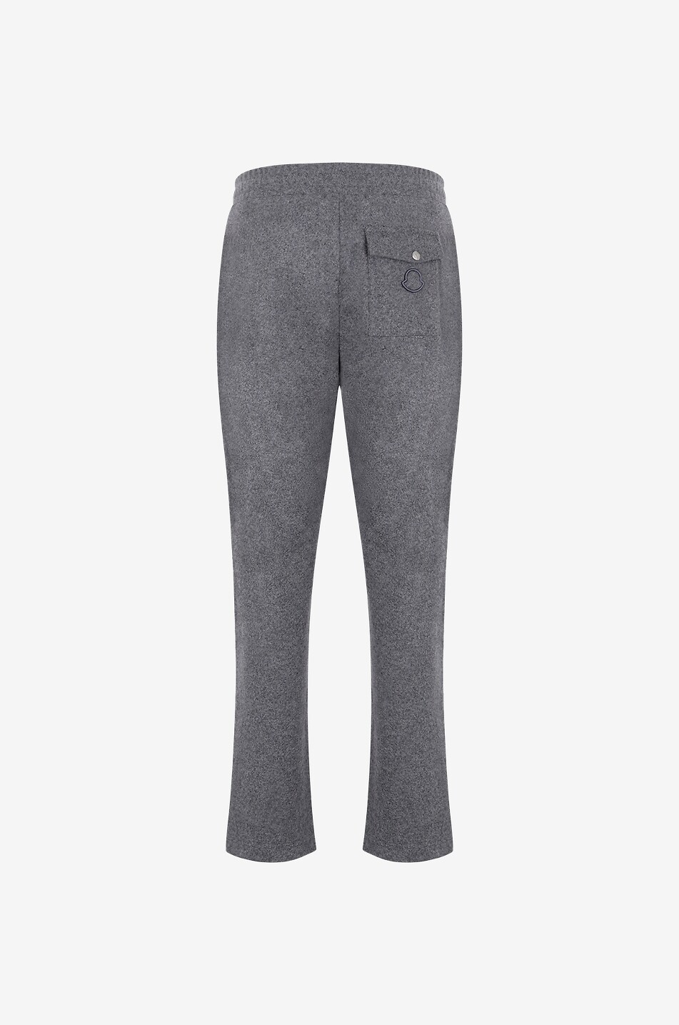 MONCLER Jogger fit flannel trousers Men GREY 2