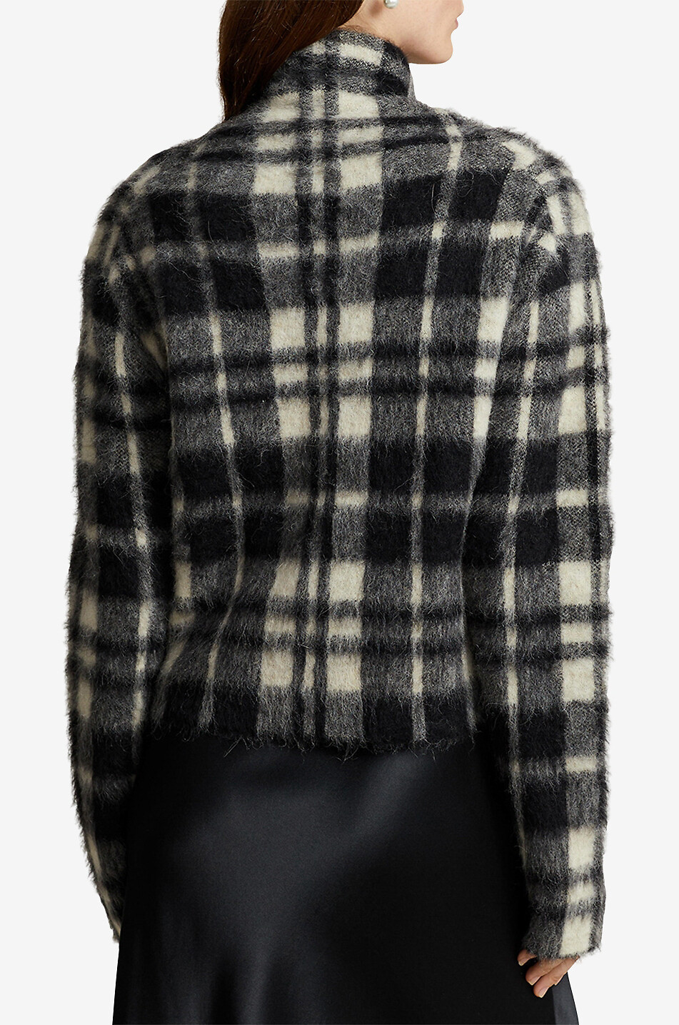 POLO RALPH LAUREN Pull jacquard à carreaux et col montant Femme MULTICOLORE2 3