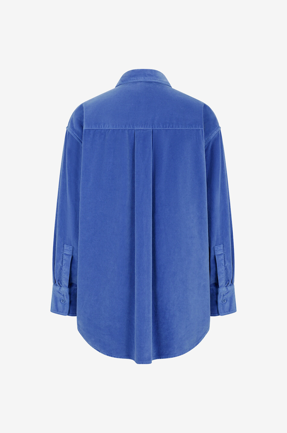 ASPESI Velvet oversized overshirt Women MEDIUM BLUE 2