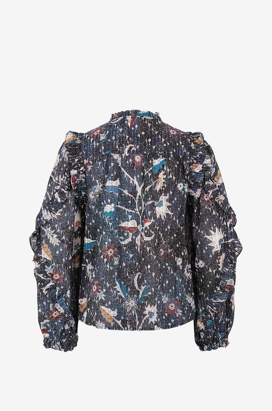 ULLA JOHNSON Blouse à manches longues en coton et viscose Manet Femme MULTICOLORE 2