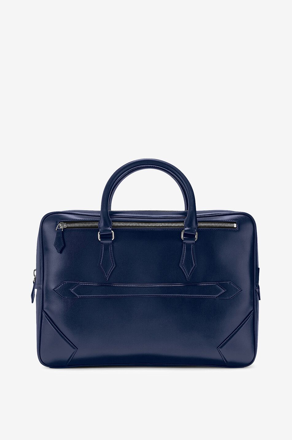 Blue leather briefcase online