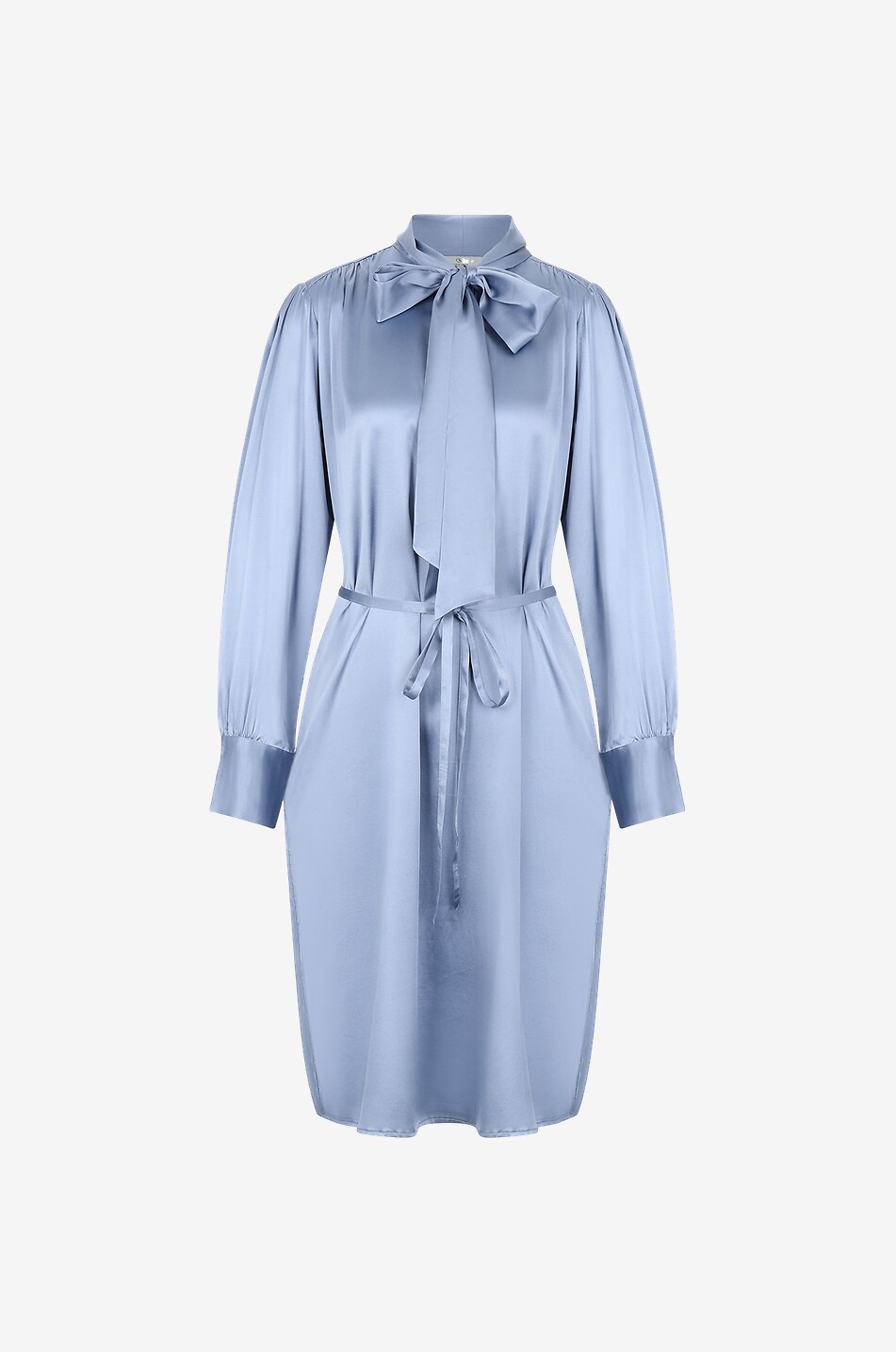 Robe courte en soie Solid