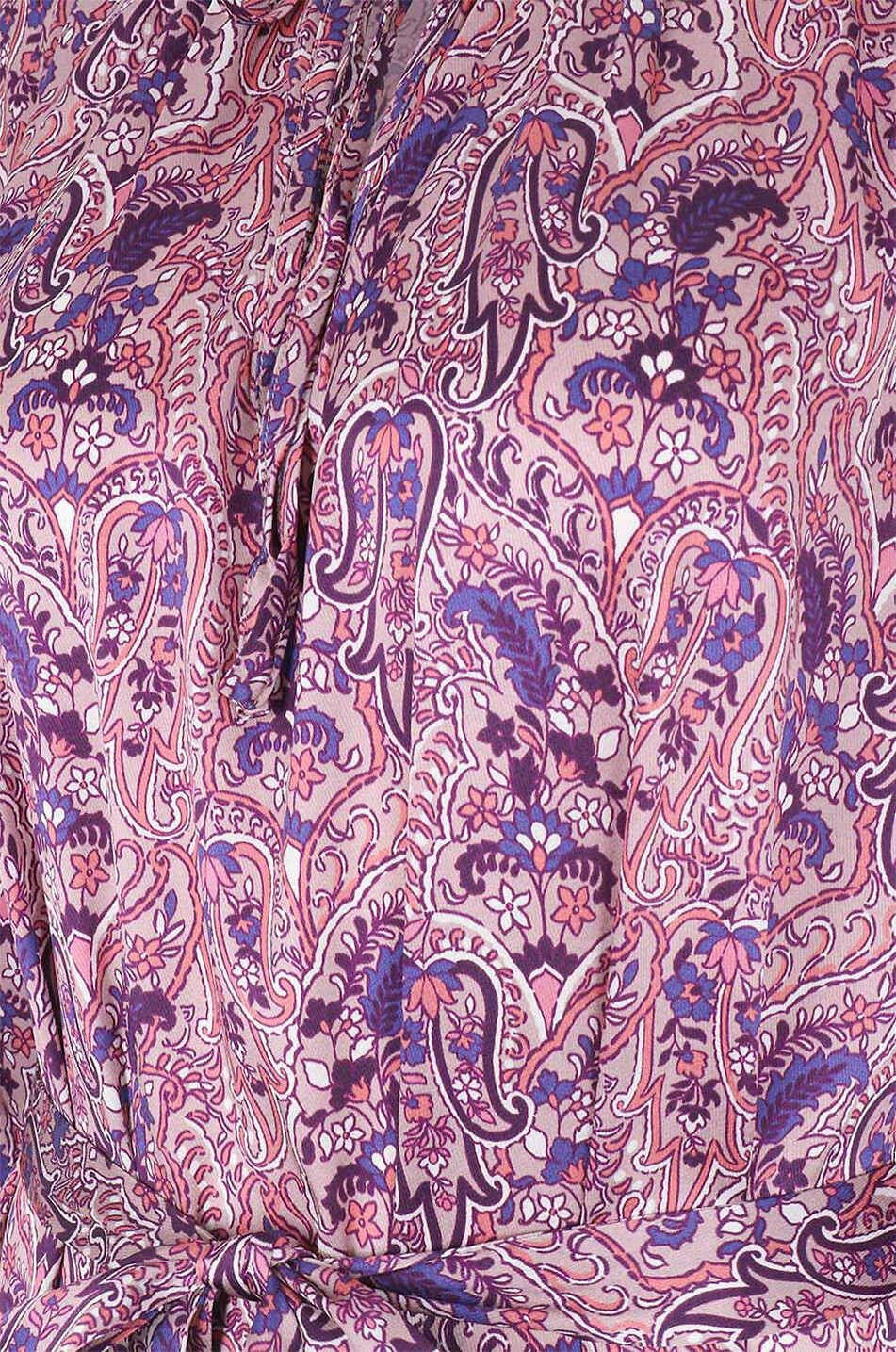 Robe midi motif Paisley en soie Elinor