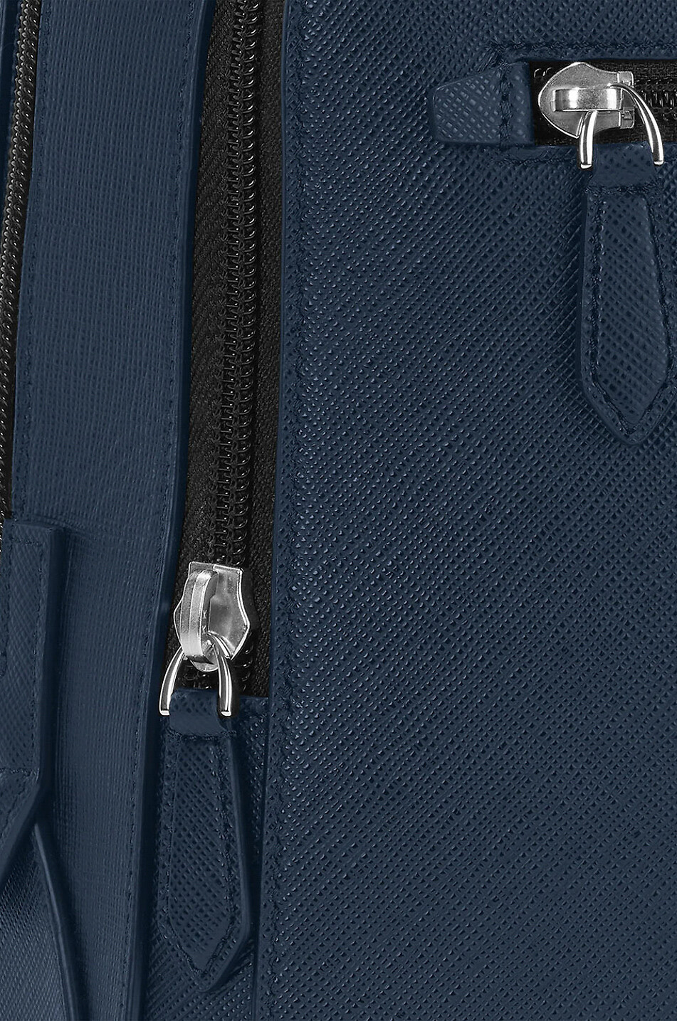 MONTBLANC Sac à dos texturé Sartorial Medium 3 C Homme BLEU FONCE 7