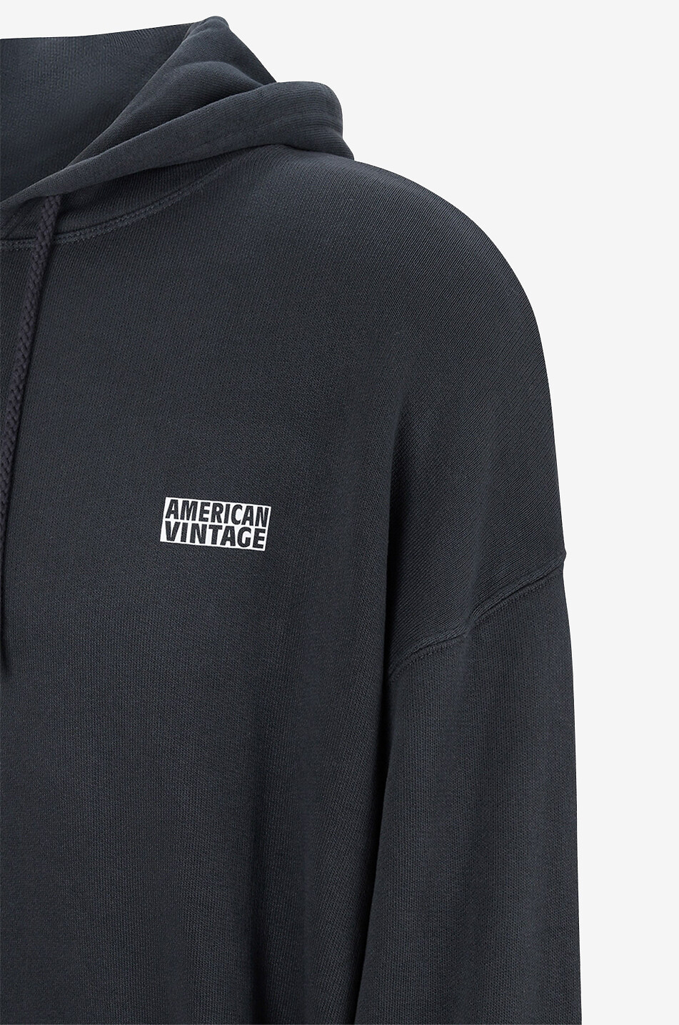 AMERICAN VINTAGE Izubird cotton hooded sweatshirt Men DARK GREY 3