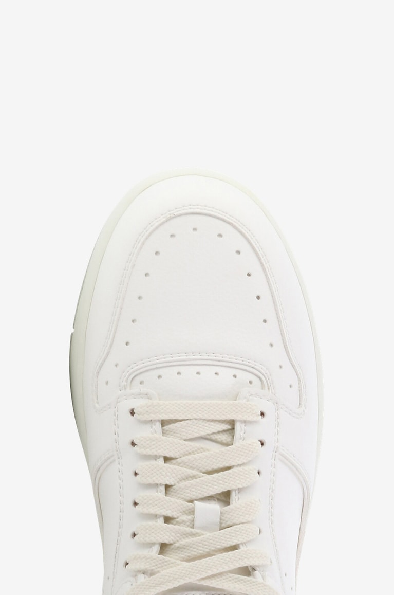 SANTONI Baskets basses unies en cuir Sneak-Air Homme BLANC 5
