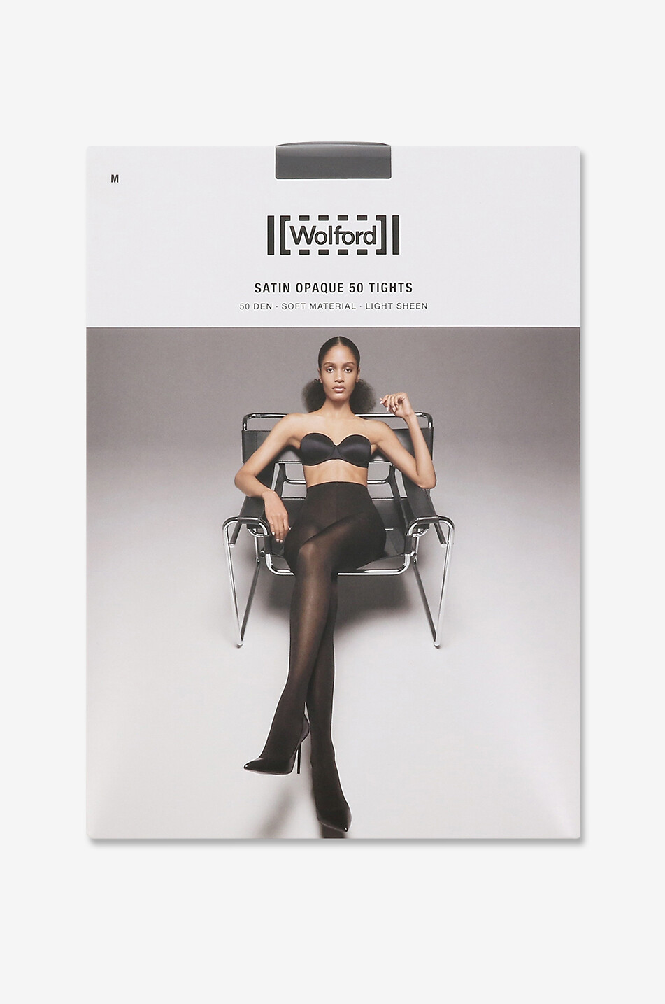 WOLFORD Collants Satin Opaque 50 Femme NOIR 2