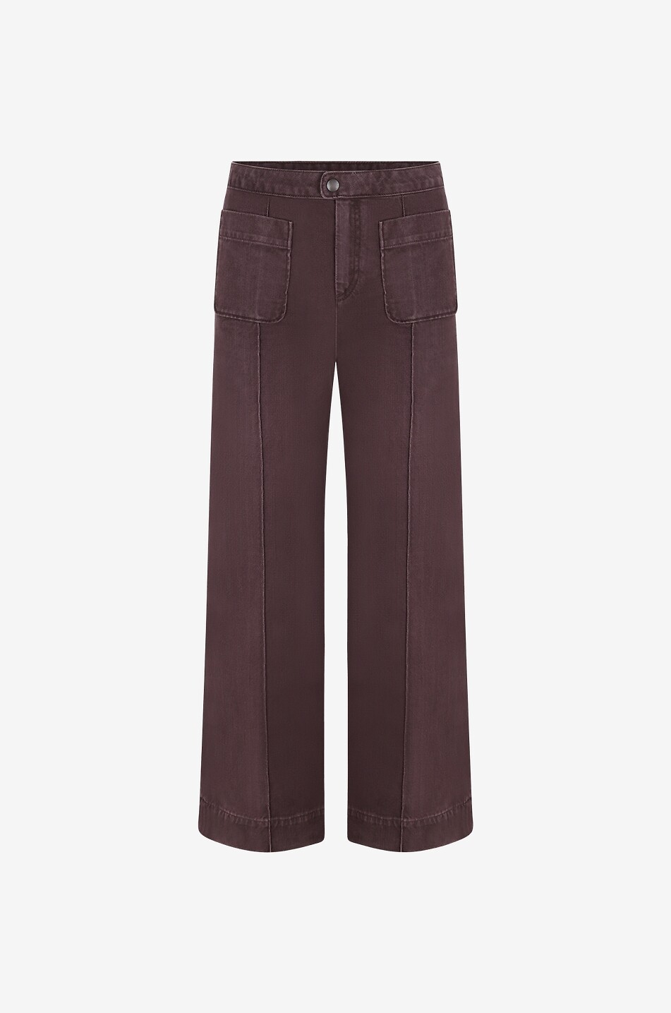 SOEUR Twillhose mit weitem Bein Harry Damen DUNKELVIOLETT 1