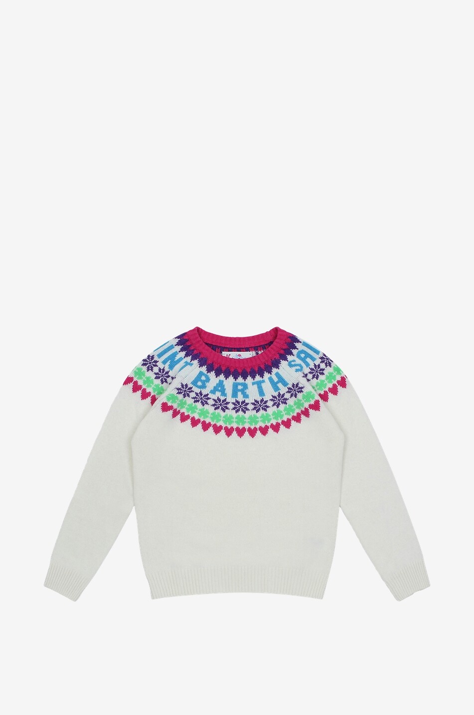 Mädchen-Jacquardpullover Princess Nordic Elements