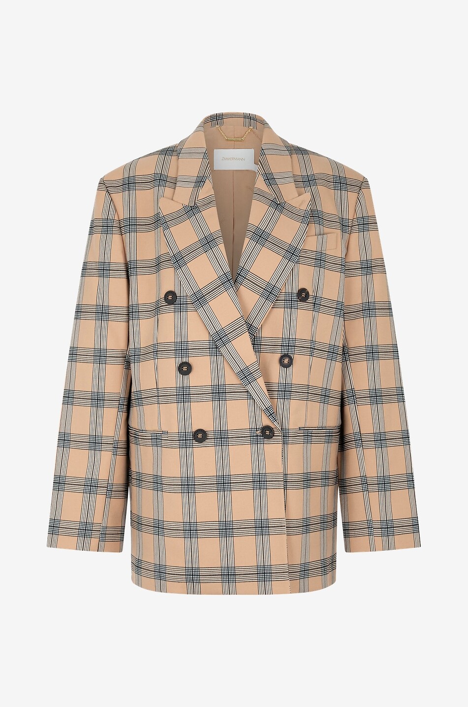 ZIMMERMANN Karierter Oversize-Blazer Luminosity Damen BUNT2 1