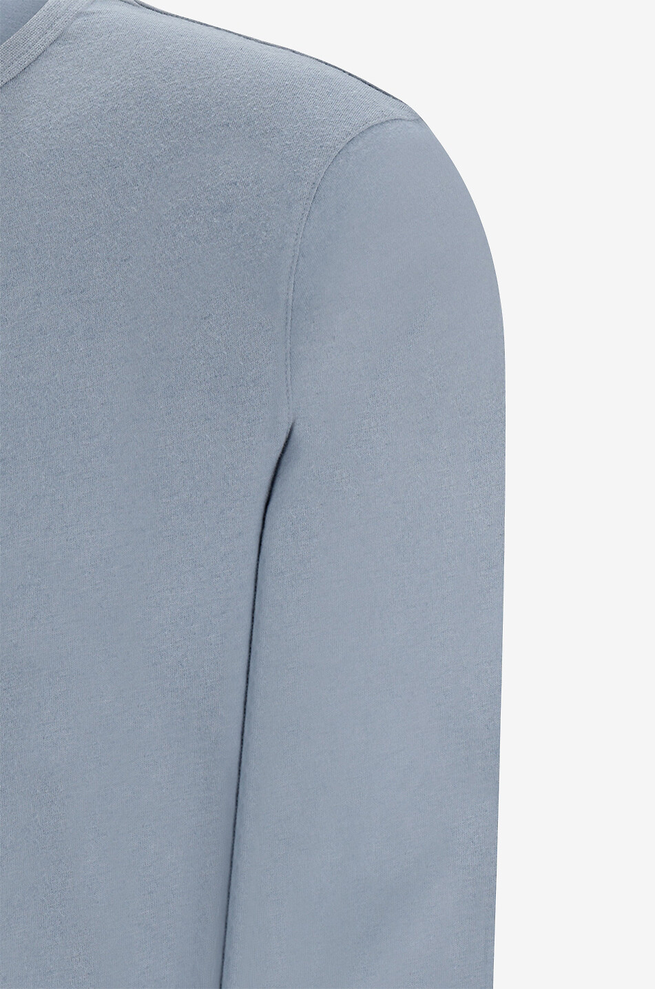 MAJESTIC FILATURES Langarm-T-Shirt aus Baumwolle und Kaschmir Herren BLAU 3