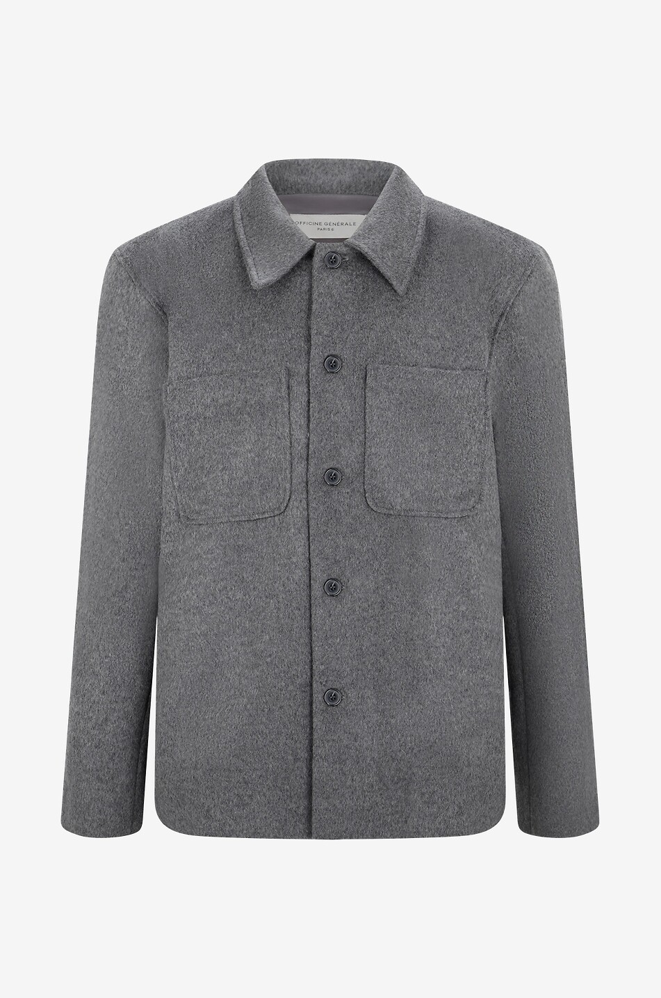 OFFICINE GENERALE Harrison wool and cashmere jacket Men GREY 1