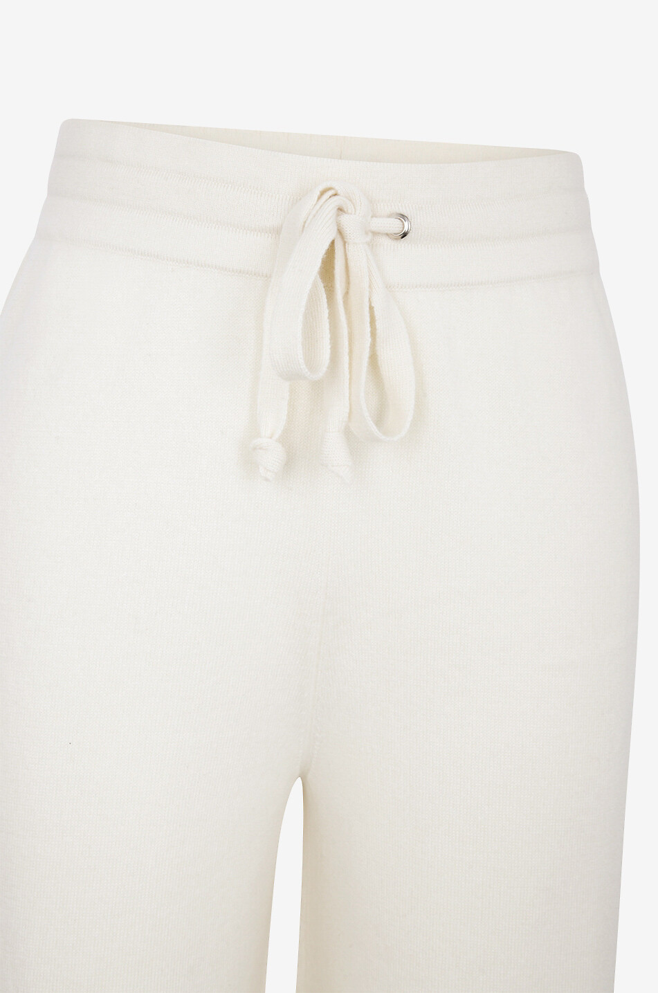 BONGÉNIE Pantalon de jogging large en cachemire Femme BLANC CASSE 3