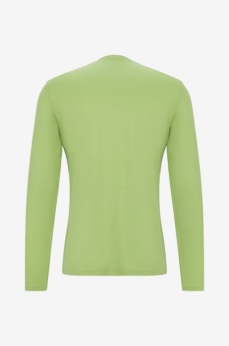 EMYUN T-shirt à manches longues en laine mérinos Bulle Homme VERT 2