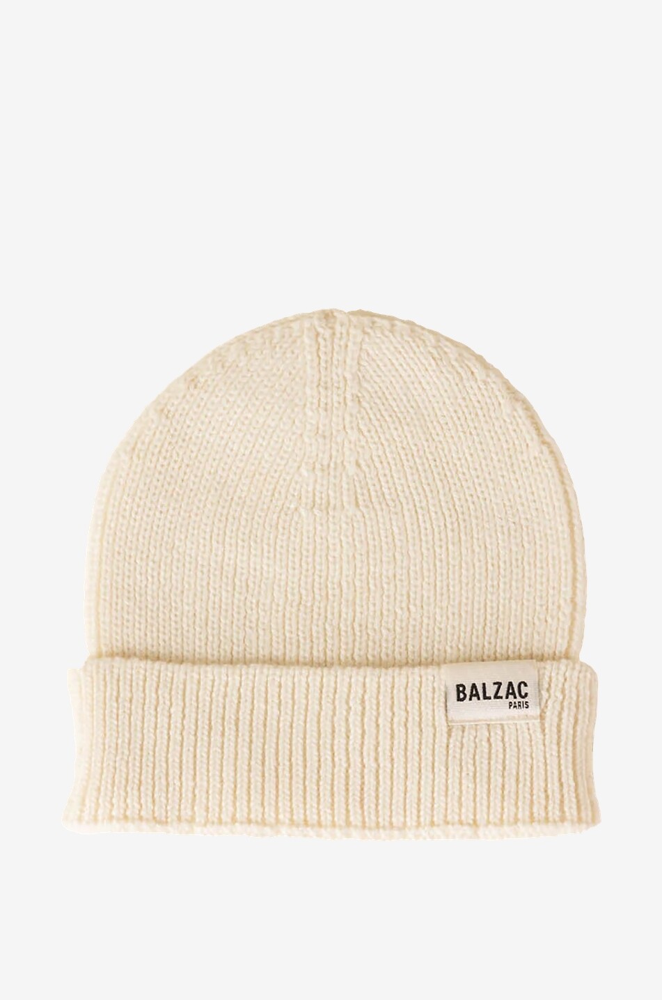 BALZAC PARIS Bonnet côtelé uni Raphaël Femme BLANC CASSE 1