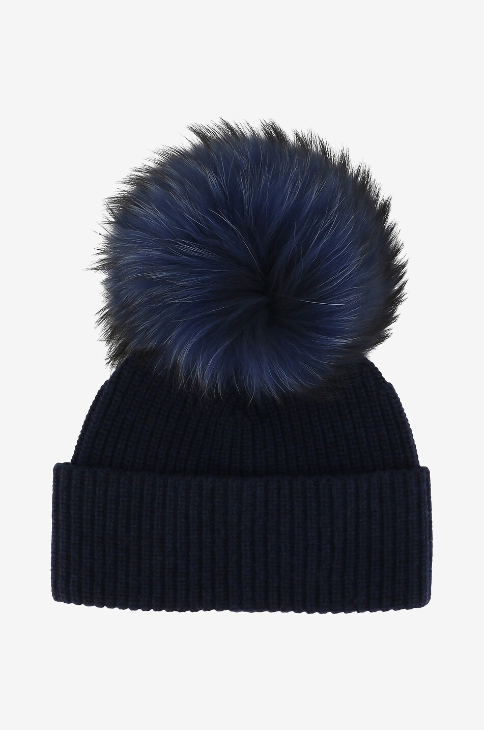 NIMA Bonnet de ski en laine mérinos et viscose Finnracoon Femme BLEU FONCE 1