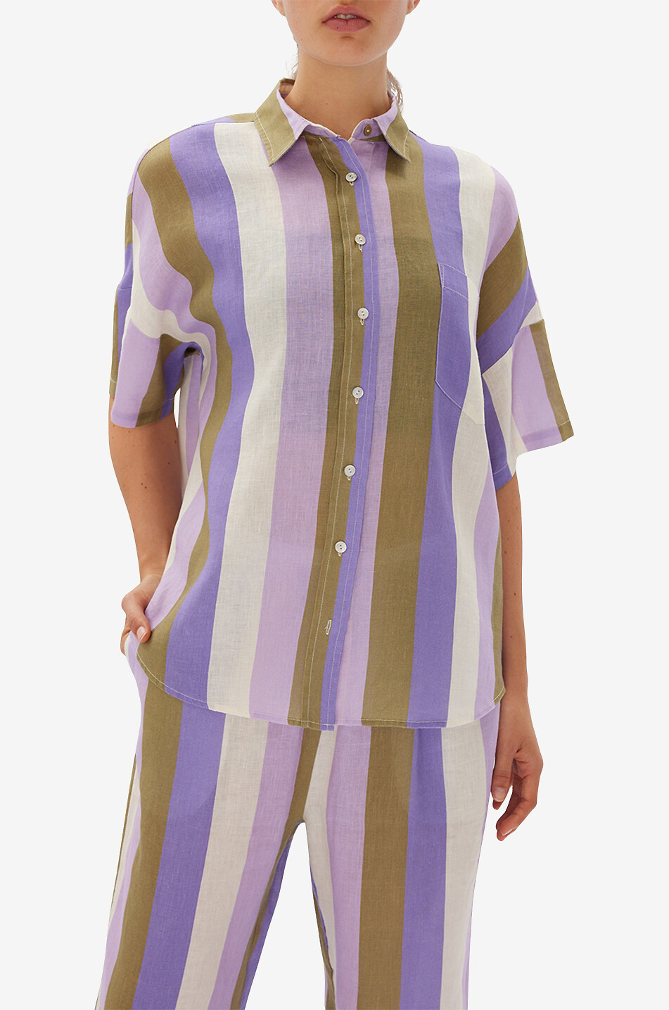 LMND Marala short-sleeved shirt Women MULTI COLOURED 3