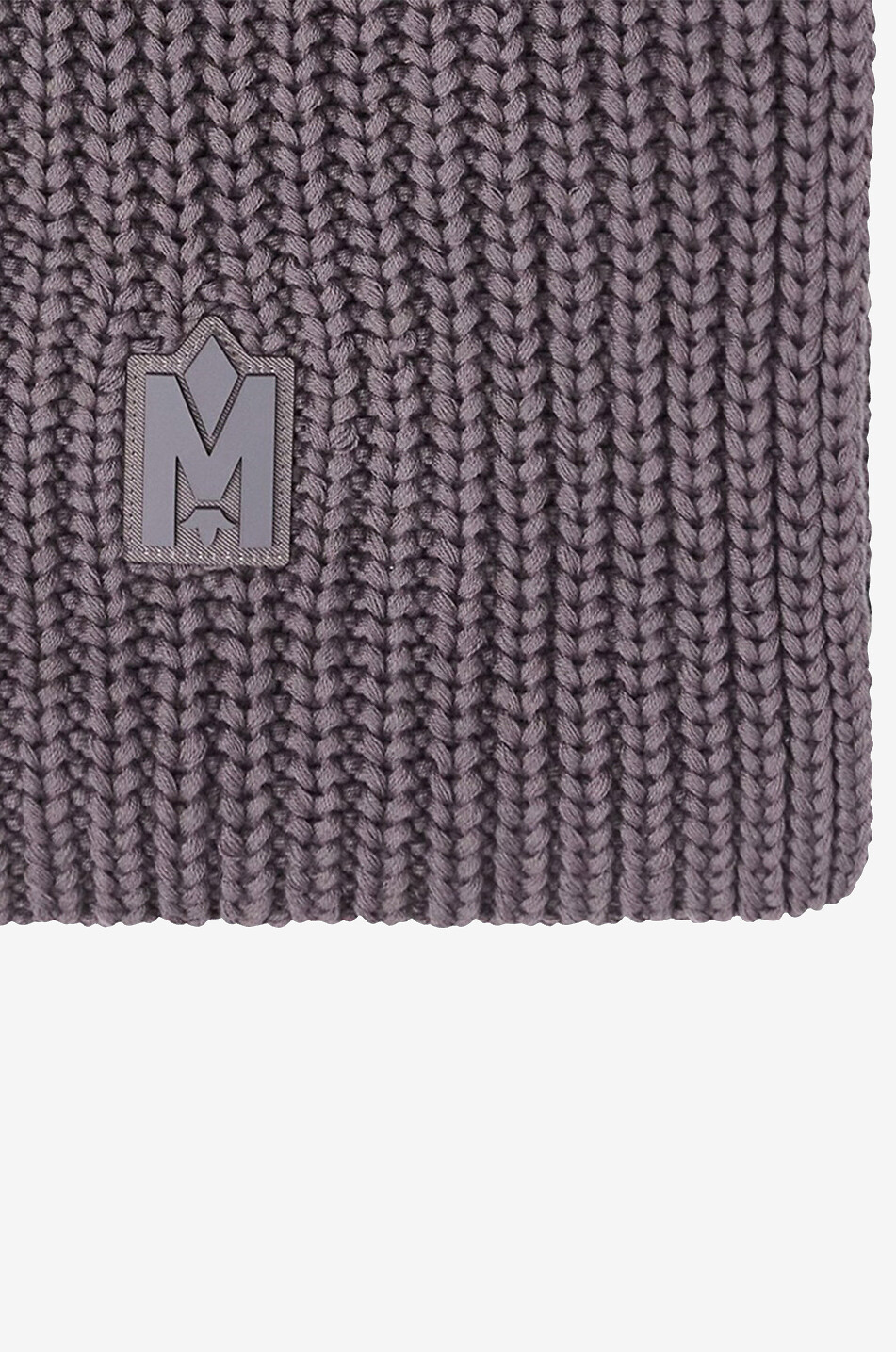 MACKAGE Écharpe en maille côtelée Nell Femme GRIS FONCÉ 2