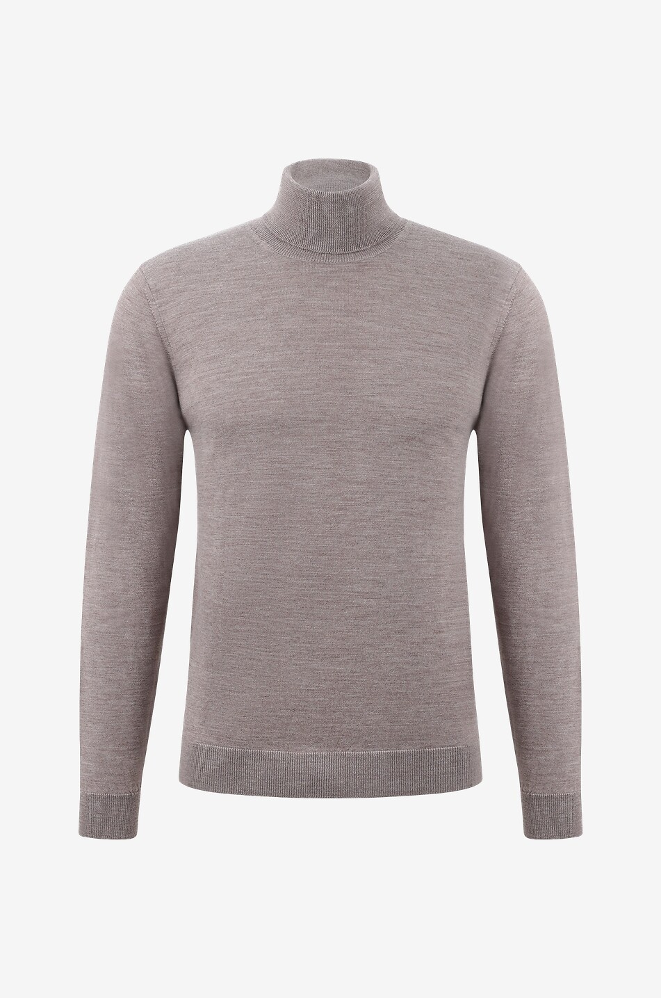 DANIELE FIESOLI Feiner Rollkragenpullover aus extrafeiner Merinowolle Herren BRAUN 1