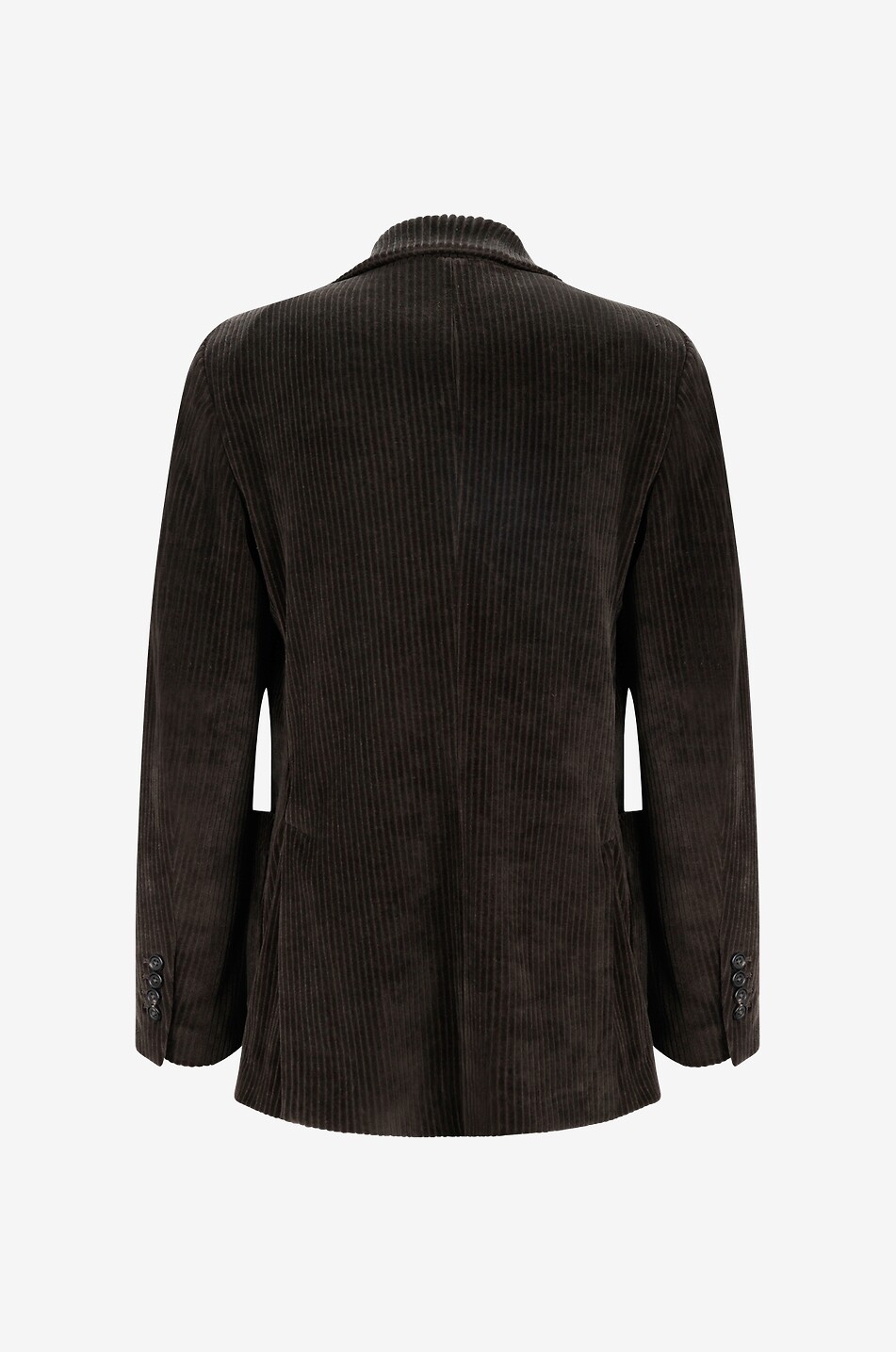 Einreihiger Cordsamt-Slim-Fit-Blazer