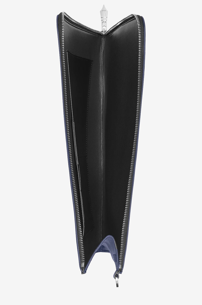 MONTBLANC Portfolio aus Glattleder mit Reissverschluss Meisterstück Herren BLAU 4