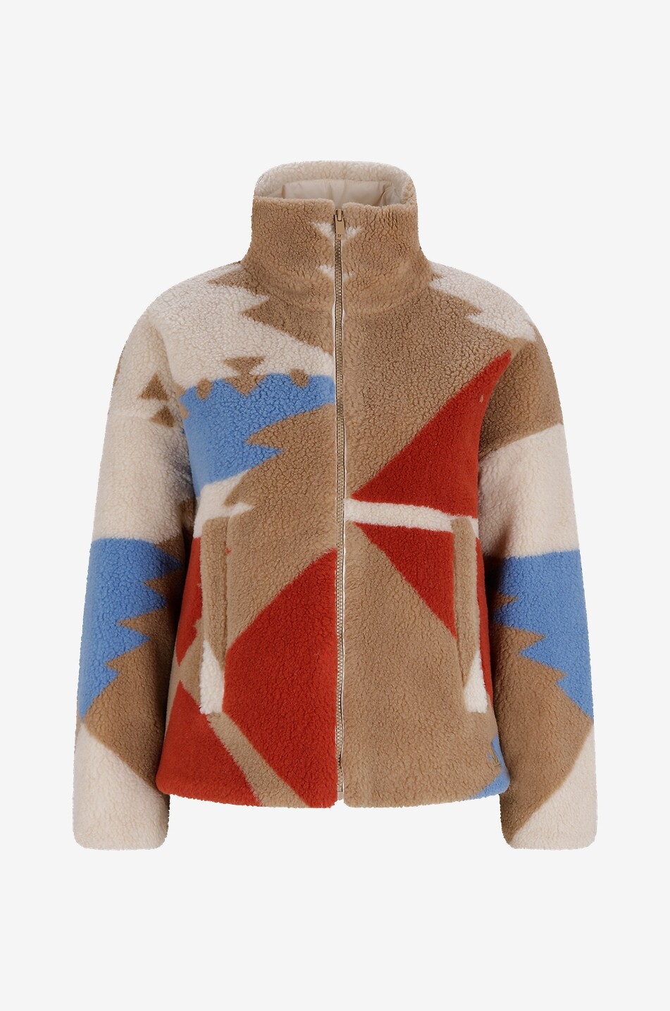 WEEKEND MAX MARA Manna padded printed teddy fleece jacket Women BEIGE 1