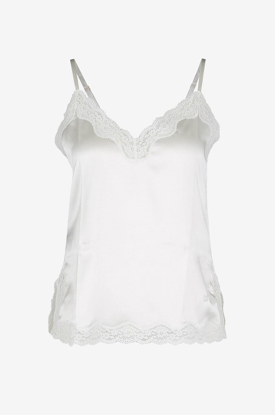 VANNINA VESPERINI Silk top Women EGGSHELL 1