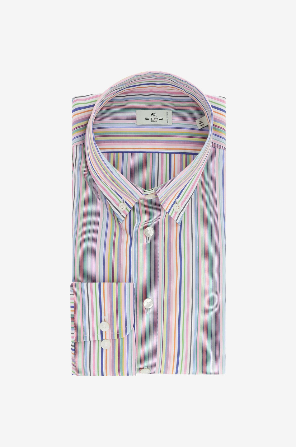 Baumwollhemd mit Streifenprint