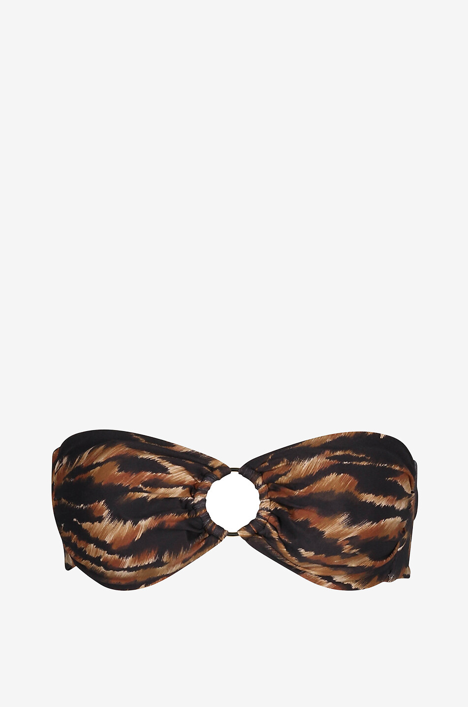 Bandeau-Bikini-Oberteil mit Gepardenprint Ancona