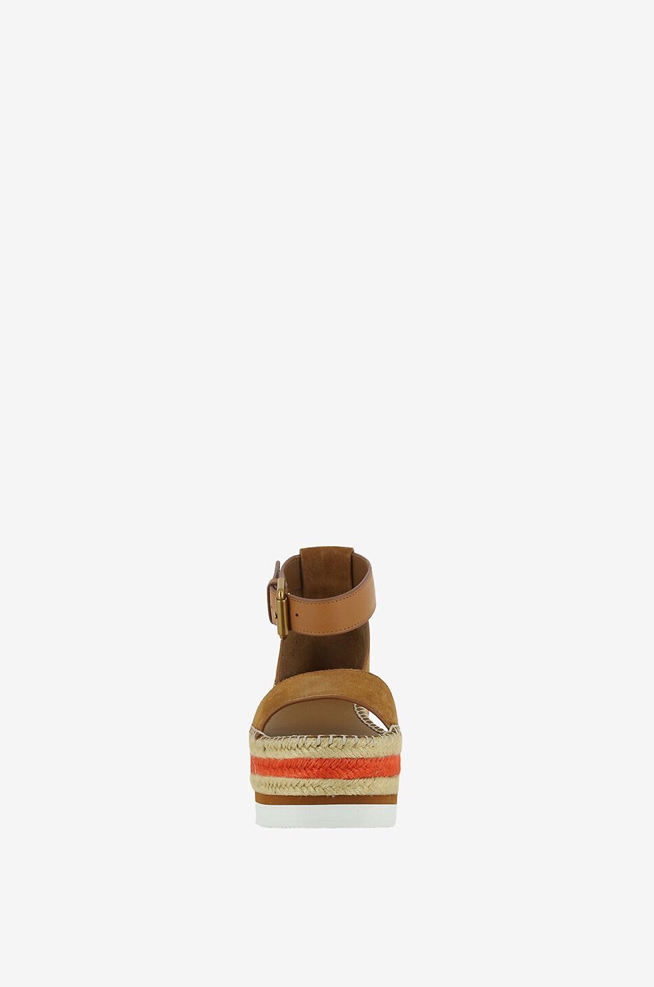 SEE BY CHLOE Glyn suede wedge sandals Women BEIGE 2