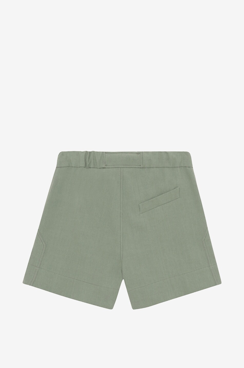 GANNI Short tailleur en coton Femme VERT CLAIR 2