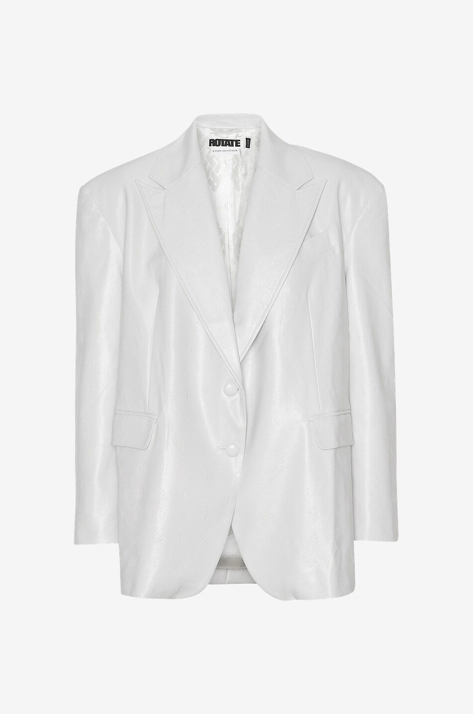 Blazer oversize en cuir synthétique Catherine