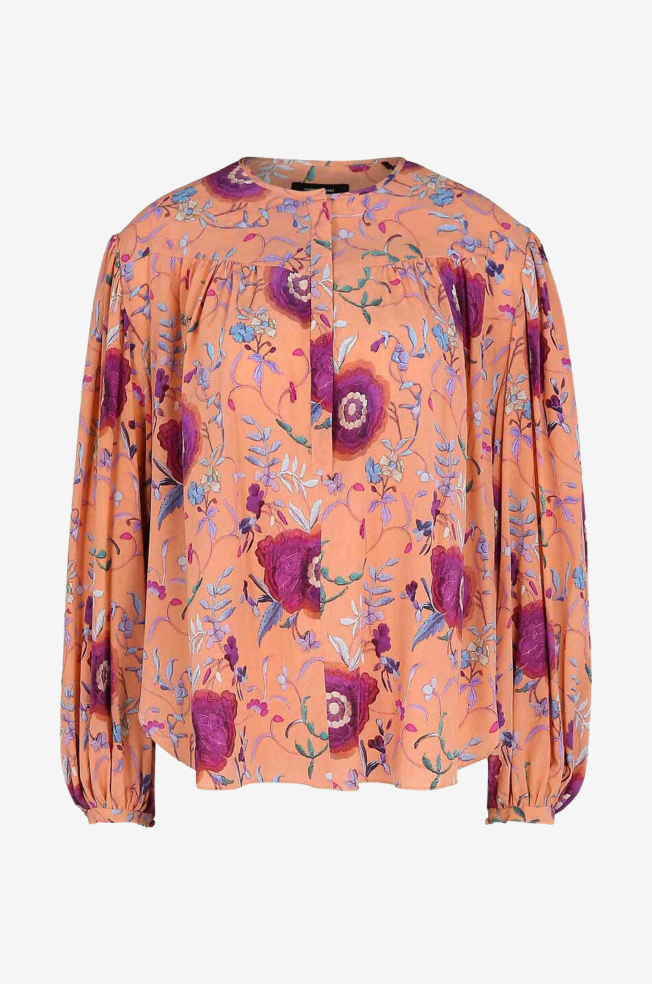 ISABEL MARANT Top en crêpe de soie fleuri Brunille Femme MULTICOLORE 1