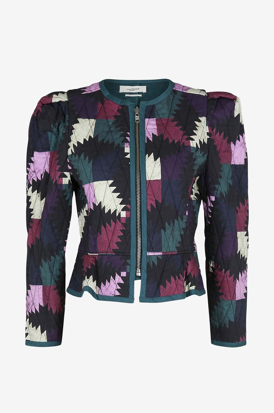 Hafileal printed lightweight quilted jacket
