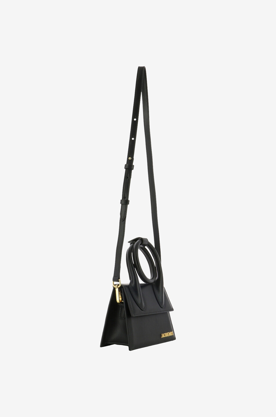 JACQUEMUS Wandelbare Handtasche aus Leder Le Chiquito Noeud Damen SCHWARZ 5