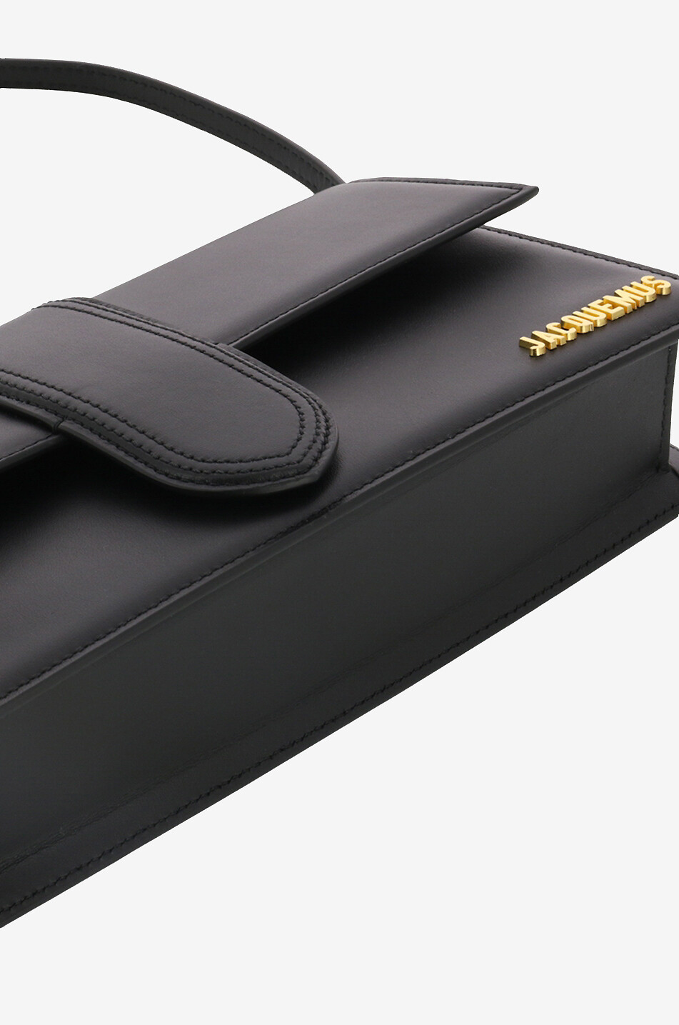 JACQUEMUS Schultertasche aus Glattleder Le Bambino Long Damen SCHWARZ 5