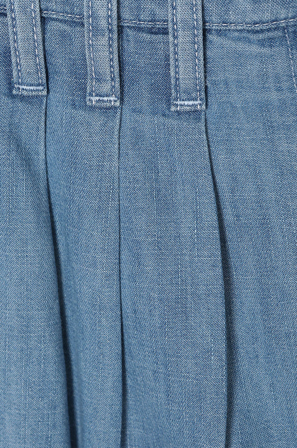 SEE BY CHLOE Pantalon carotte à pinces en chambray Femme BLEU 3