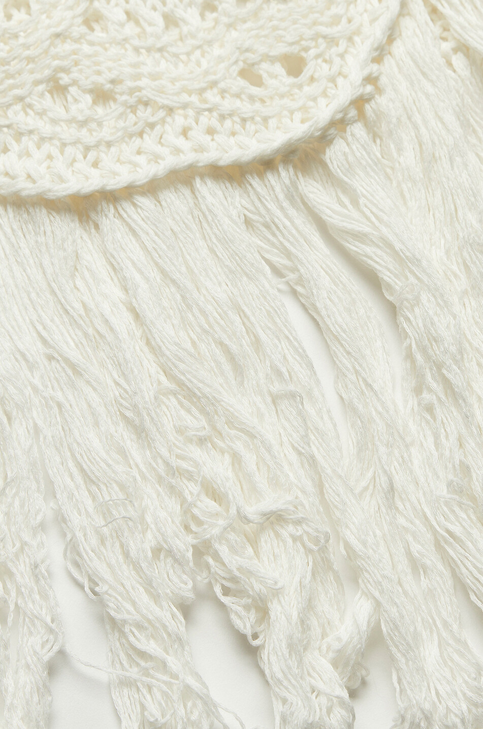FABIANA FILIPPI Crochet effect openwork organic cotton cape Women WHITE 3