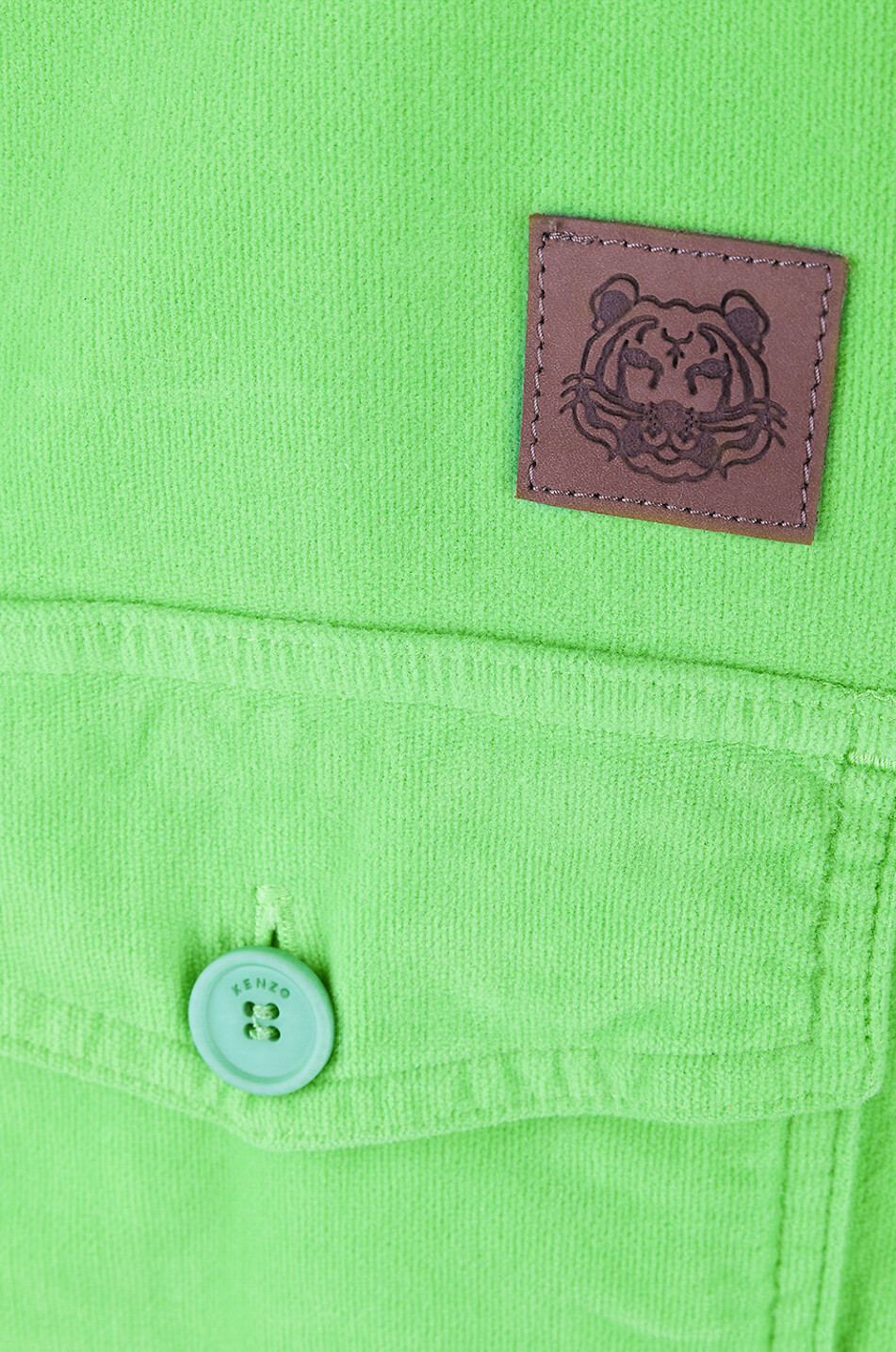 KENZO Surchemise boxy K-Tiger Femme VERT CLAIR 3
