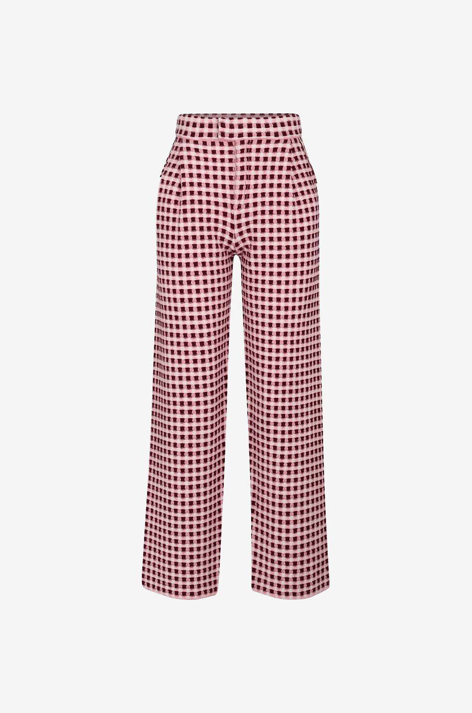 Hose aus Kaschmir und Baumwolle mit Vichykaros