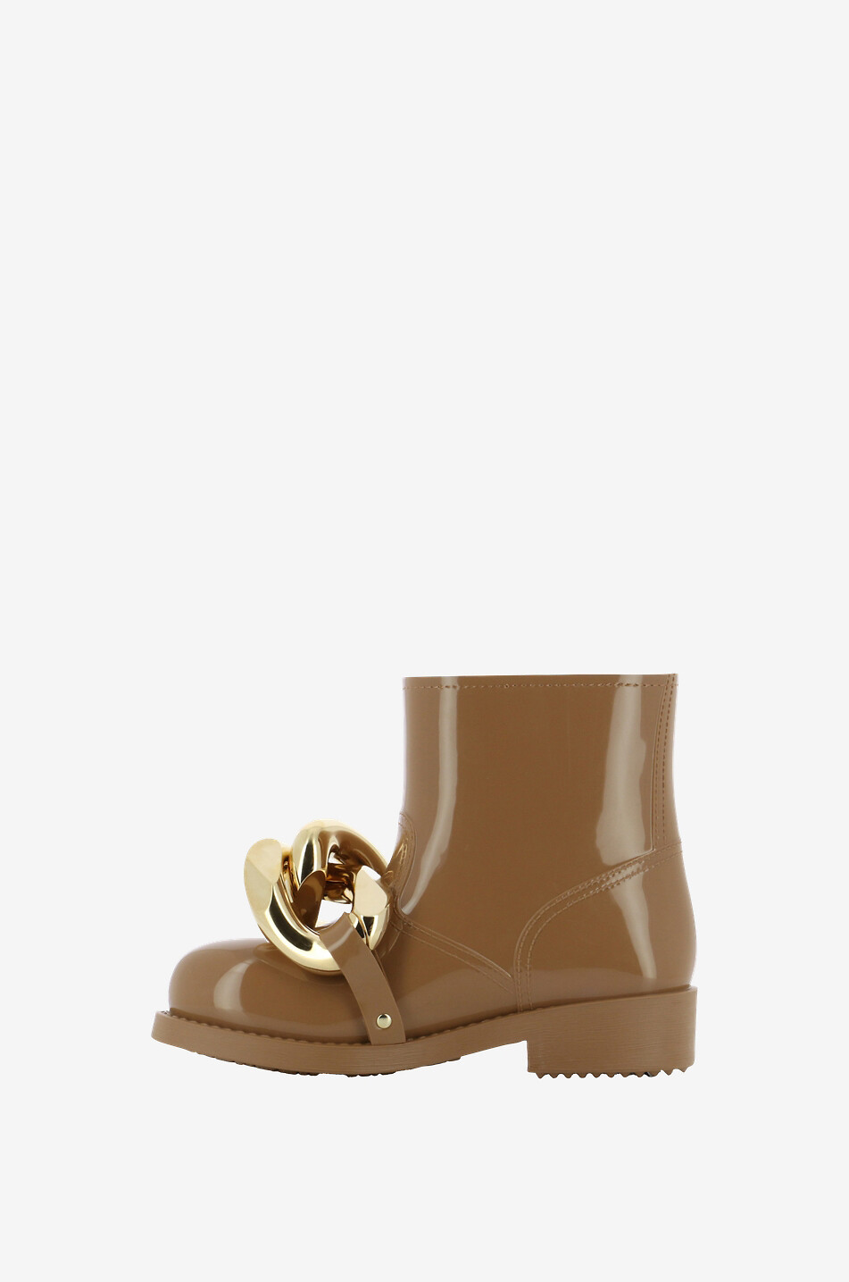 JW ANDERSON Flache Stiefeletten aus Gummi Chain Damen BEIGE 3