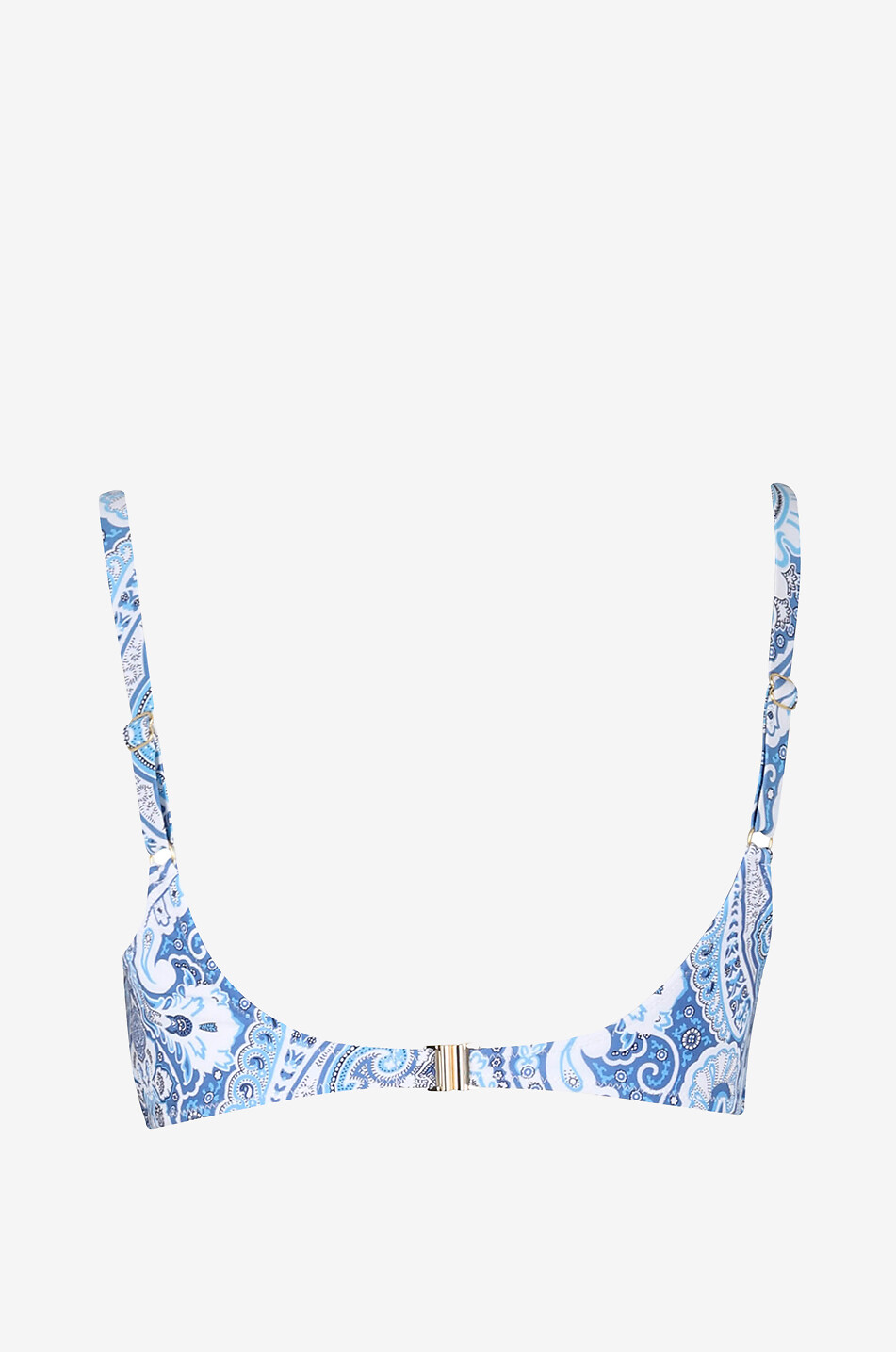 MELISSA ODABASH Triangel-Bikini-Oberteil aus Lycra mit Paisley-Print Bel Air Damen BLAU 2