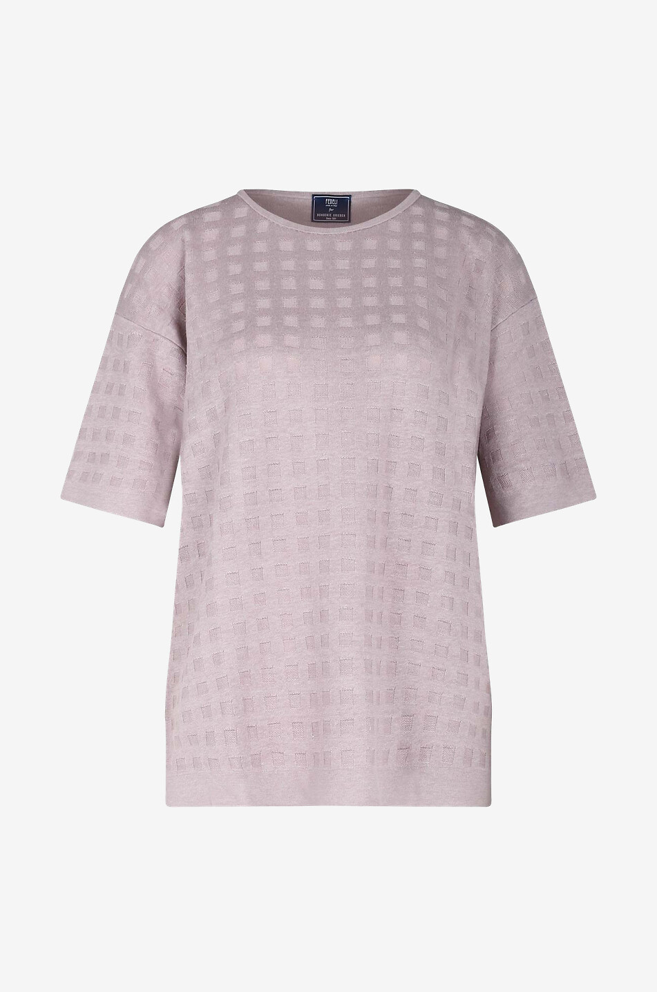 FEDELI Talia jacquard knit T-shirt Women LIGHT PURPLE 1