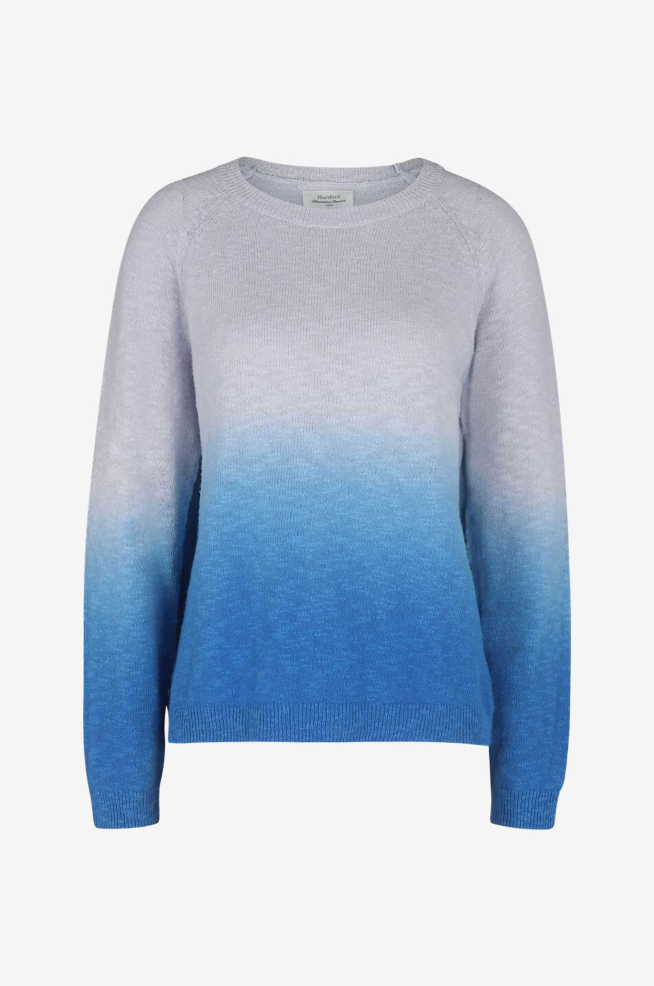 Pull à col rond en coton dégradé de couleur Mafalda