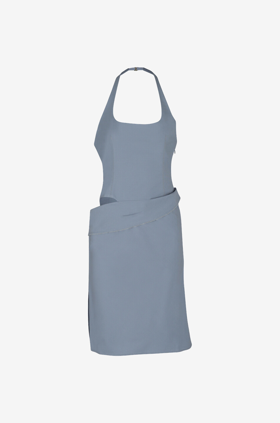 La robe Hielo halter neck dress with draped waist