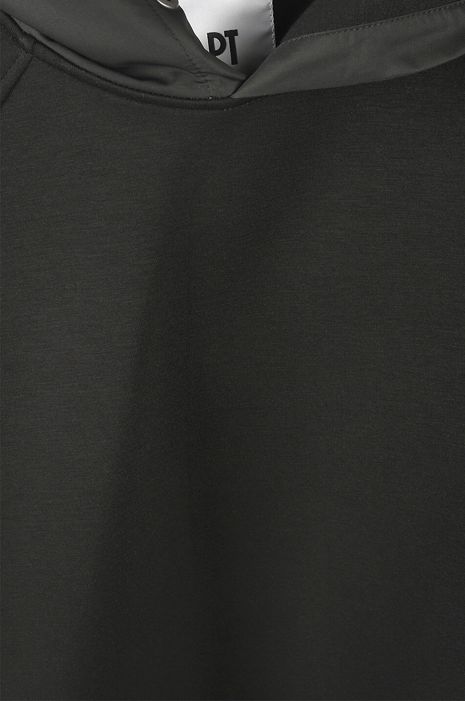 PT TORINO COLLECTION Bi-material hooded sweatshirt Men BLACK 3