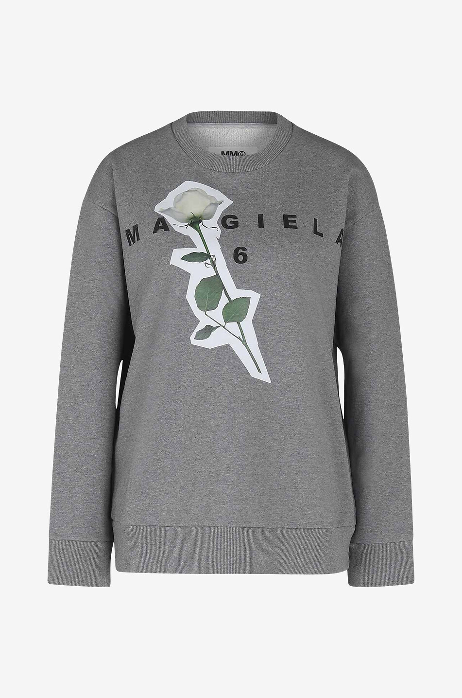 Rose printed crewneck sweatshirt