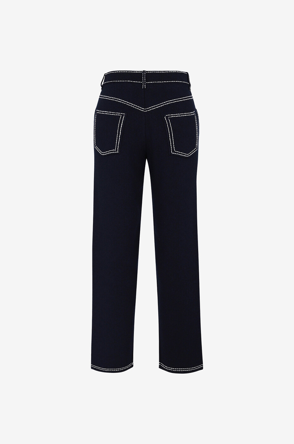 BARRIE Boyfriend-Hose aus Kaschmir und Baumwolle Damen DUNKELBLAU 2