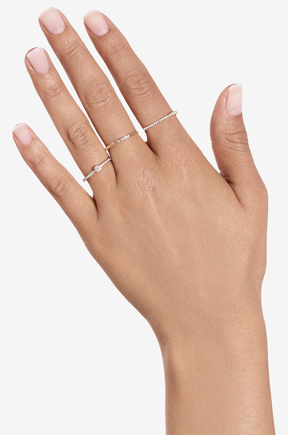 VANRYCKE Medellin pink gold and diamond ring Women PINK 4