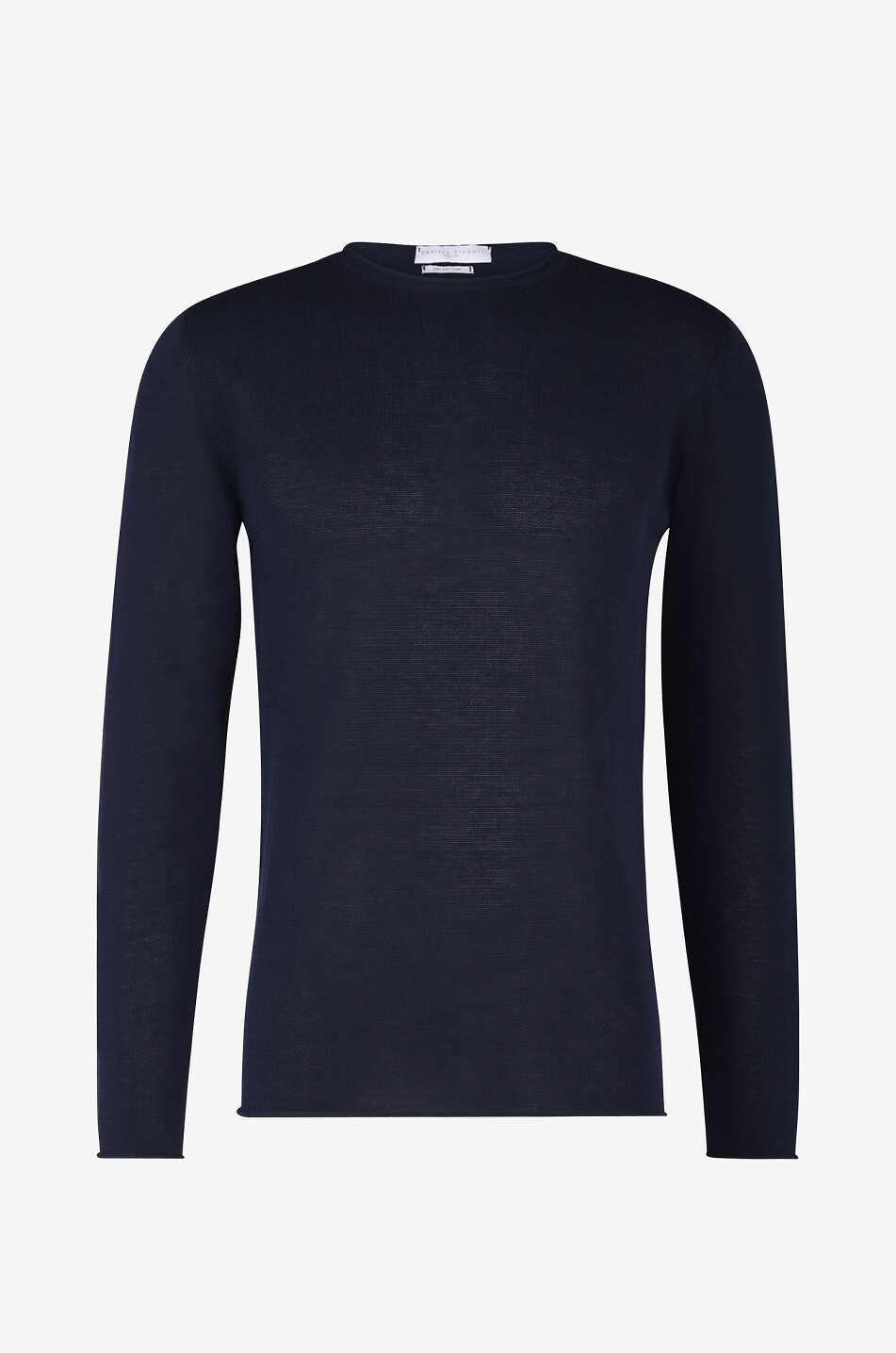 DANIELE FIESOLI Cotton crew-neck jumper Men DARK BLUE 1